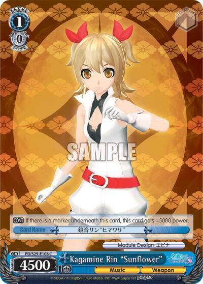 Kagamine Rin "Sunflower", Hatsune Miku: Project DIVA F 2nd PD/S29-E108 C