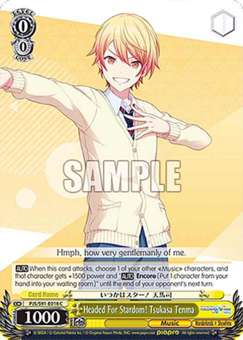 Headed For Stardom! Tsukasa Tenma, HATSUNE MIKU: COLORFUL STAGE! PJS/S91-E018 C