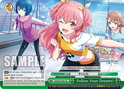 Follow Your Dreams!, HATSUNE MIKU: COLORFUL STAGE! PJS/S91-E051 CC