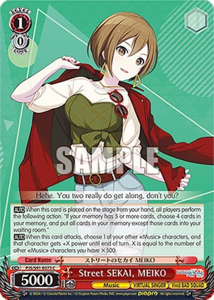 Street SEKAI, MEIKO, HATSUNE MIKU: COLORFUL STAGE! PJS/S91-E073 C