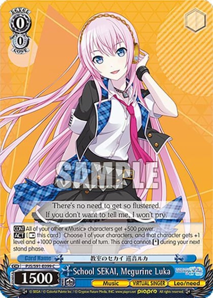 School SEKAI, Megurine Luka, HATSUNE MIKU: COLORFUL STAGE! PJS/S91-E099 C