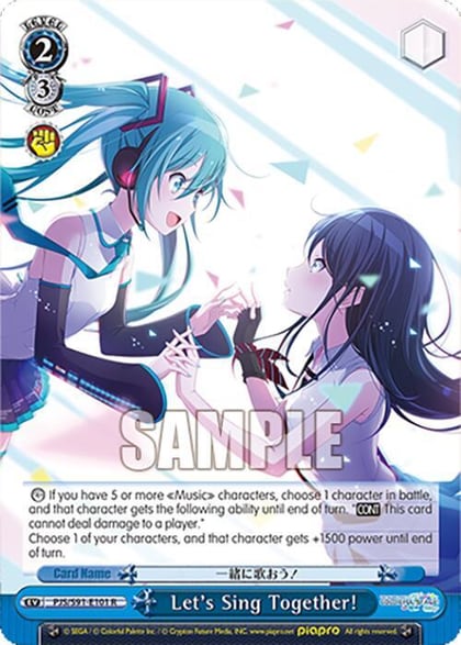 Let's Sing Together!, HATSUNE MIKU: COLORFUL STAGE! PJS/S91-E101 R