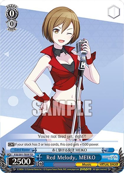 Red Melody, MEIKO (PJS/S91-TE09 TD), HATSUNE MIKU: COLORFUL STAGE! PJS/S91-TE09 TD