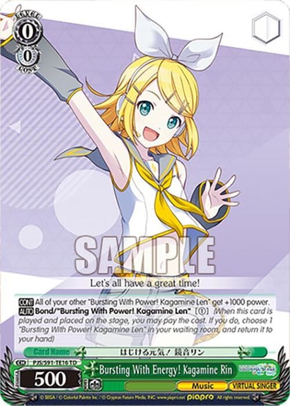 Bursting With Energy! Kagamine Rin (PJS/S91-TE16 TD), HATSUNE MIKU: COLORFUL STAGE! PJS/S91-TE16 TD