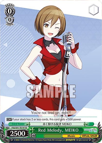 Red Melody, MEIKO (PJS/S91-TE19 TD), HATSUNE MIKU: COLORFUL STAGE! PJS/S91-TE19 TD