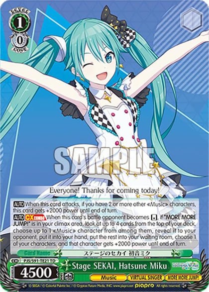 Stage SEKAI, Hatsune Miku, HATSUNE MIKU: COLORFUL STAGE! PJS/S91-TE21 TD