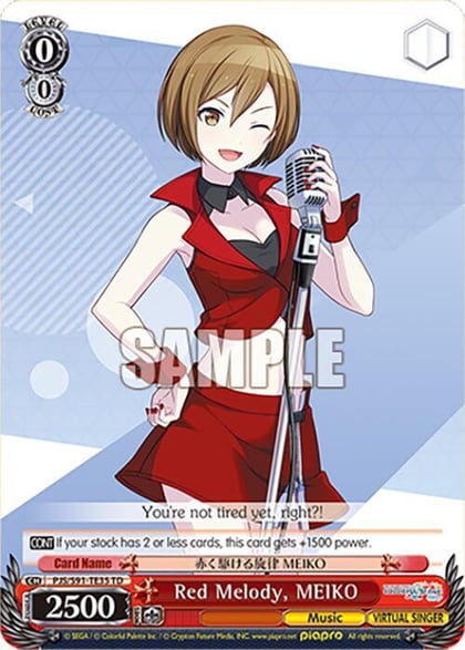 Red Melody, MEIKO (PJS/S91-TE35 TD), HATSUNE MIKU: COLORFUL STAGE! PJS/S91-TE35 TD