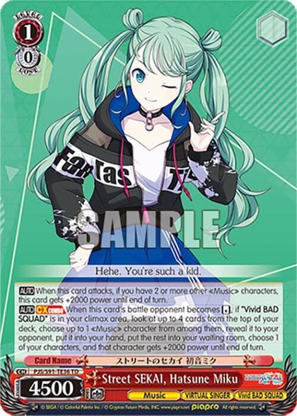 Street SEKAI, Hatsune Miku, HATSUNE MIKU: COLORFUL STAGE! PJS/S91-TE36 TD
