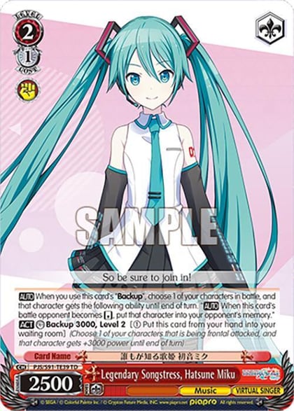 Legendary Songstress, Hatsune Miku, HATSUNE MIKU: COLORFUL STAGE! PJS/S91-TE39 TD