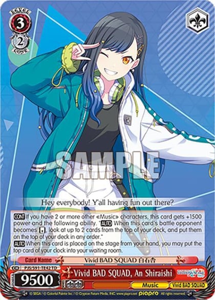Vivid BAD SQUAD, An Shiraishi, HATSUNE MIKU: COLORFUL STAGE! PJS/S91-TE42 TD