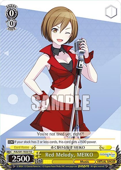 Red Melody, MEIKO, HATSUNE MIKU: COLORFUL STAGE! PJS/S91-TE50 TD