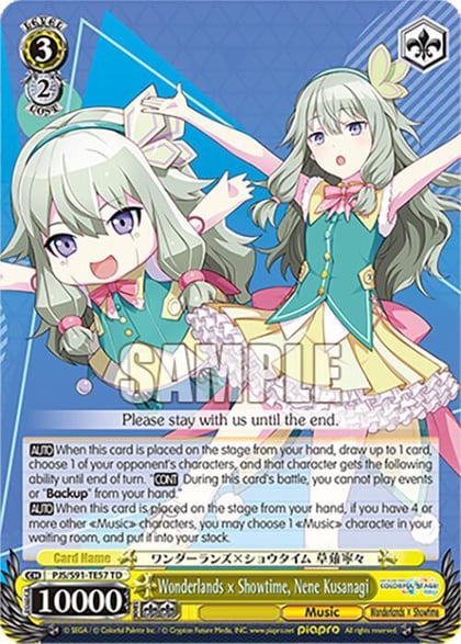 Wonderlands x Showtime, Nene Kusanagi, HATSUNE MIKU: COLORFUL STAGE! PJS/S91-TE57 TD