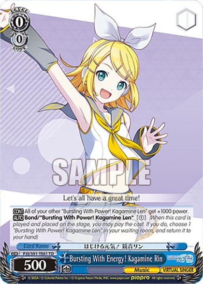 Bursting With Energy! Kagamine Rin (PJS/S91-TE61 TD), HATSUNE MIKU: COLORFUL STAGE! PJS/S91-TE61 TD