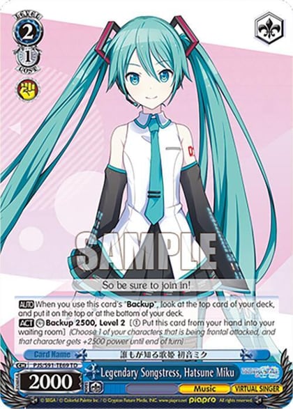 Legendary Songstress, Hatsune Miku (PJS/S91-TE69 TD), HATSUNE MIKU: COLORFUL STAGE! PJS/S91-TE69 TD