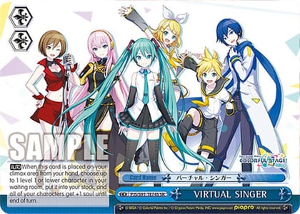 VIRTUAL SINGER (SR) (PJS/S91-TE74S SR), HATSUNE MIKU: COLORFUL STAGE! PJS/S91-TE74S SR