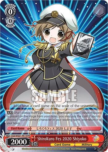 ShiroKuro Fes 2020 Shiyoko, Promo Cards CGS/WS01-PE19 PR