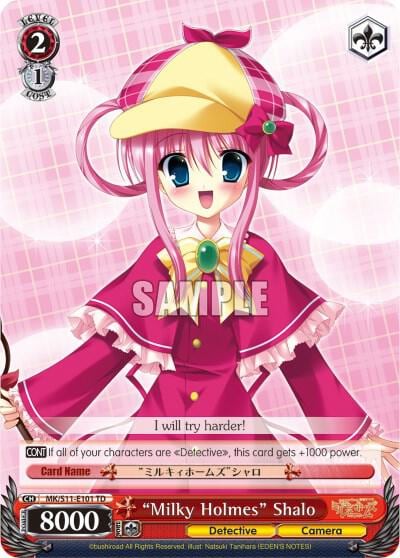 "Milky Holmes" Shalo, Promo Cards MK/S11-E101 PR