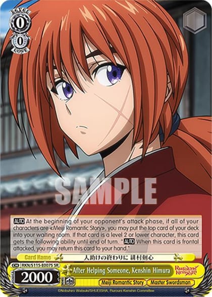 After Helping Someone, Kenshin Himura (SR), Rurouni Kenshin RKN/S115-E007S SR