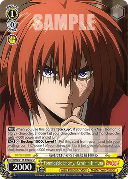 Formidable Enemy, Kenshin Himura (SR), Rurouni Kenshin RKN/S115-E028S SR