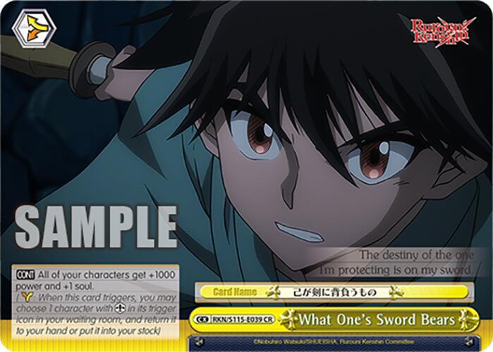 What One's Sword Bears, Rurouni Kenshin RKN/S115-E039 CR