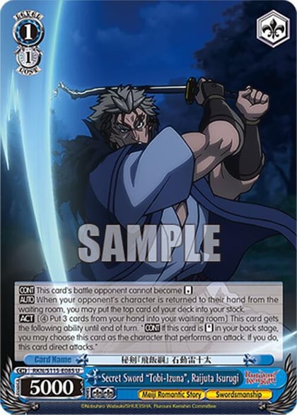 Secret Sword "Tobi-Izuna", Raijuta Isurugi, Rurouni Kenshin RKN/S115-E085 U
