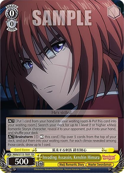 Invading Assassin, Kenshin Himura, Rurouni Kenshin RKN/S115-TE01 TD