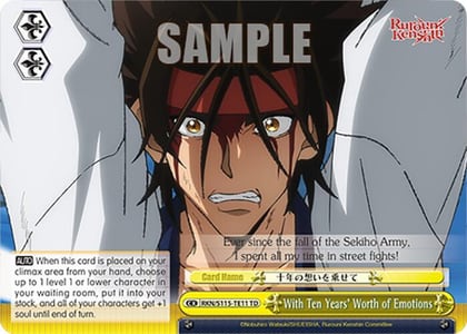 With Ten Years' Worth of Emotions, Rurouni Kenshin RKN/S115-TE11 TD