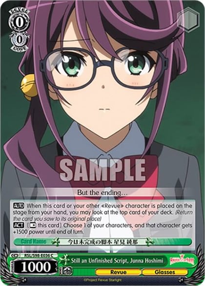 Still an Unfinished Script, Junna Hoshimi, Revue Starlight The Movie RSL/S98-E036 C