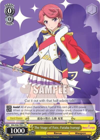 The Stage of Fate, Futaba Isurugi, Revue Starlight RSL/S56-TE01 TD