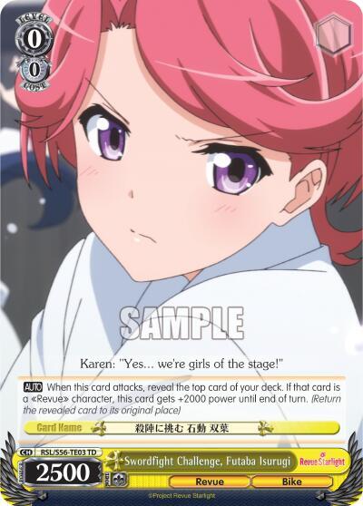 Swordfight Challenge, Futaba Isurugi, Revue Starlight RSL/S56-TE03 TD