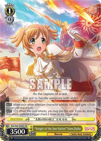 "Knight of the Sun Nation" Nana Daiba (SR), Revue Starlight -Re LIVE- RSL/S69-E006S SR
