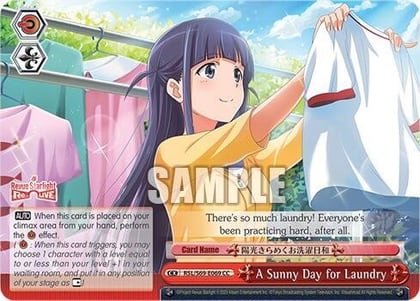 A Sunny Day for Laundry, Revue Starlight -Re LIVE- RSL/S69-E069 CC