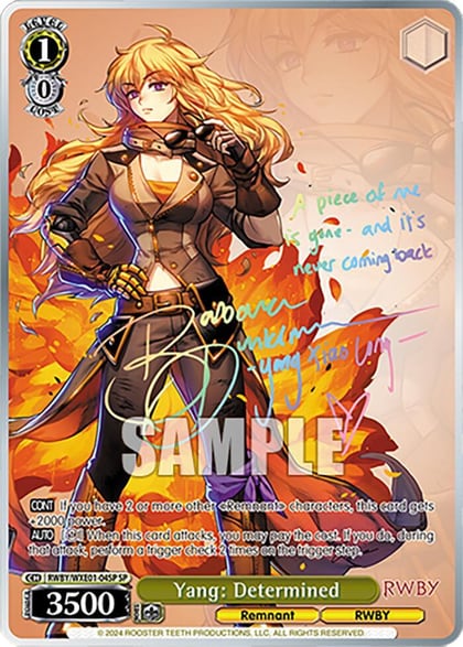 Yang: Determined (SP), RWBY Premium Booster RWBY/WXE01-04SP SP