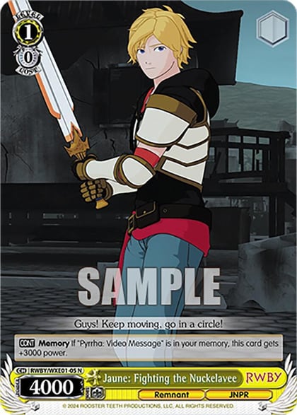 Jaune: Fighting the Nuckelavee, RWBY Premium Booster RWBY/WXE01-05 N
