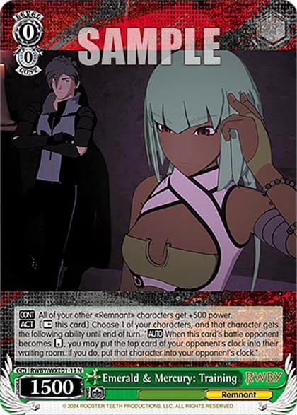 Emerald & Mercury: Training, RWBY Premium Booster RWBY/WXE01-13 N