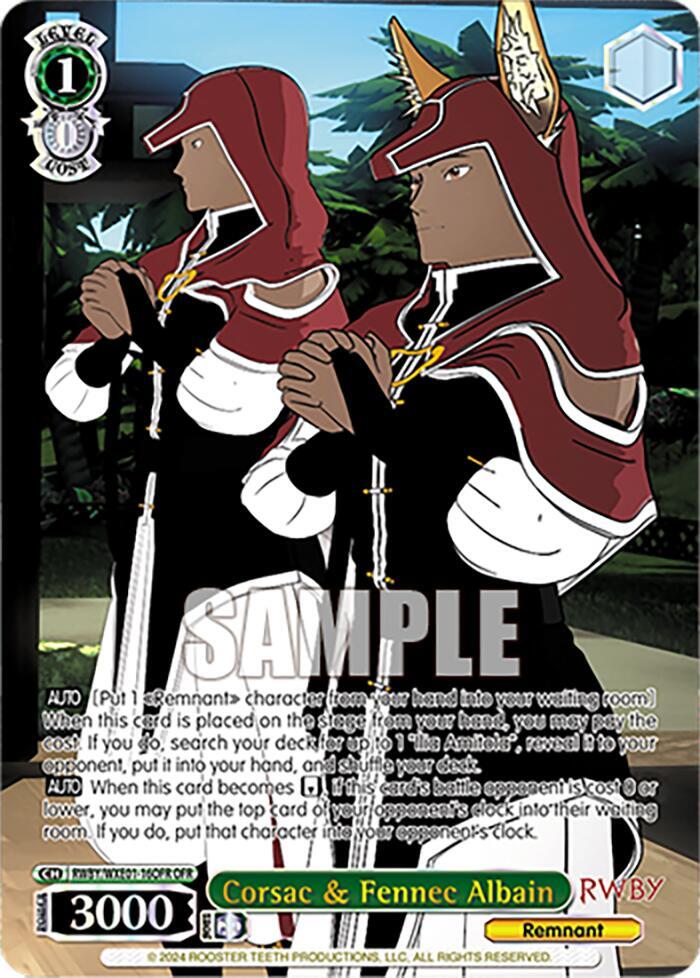 Corsac & Fennec Albain (OFR), RWBY Premium Booster RWBY/WXE01-16OFR OFR