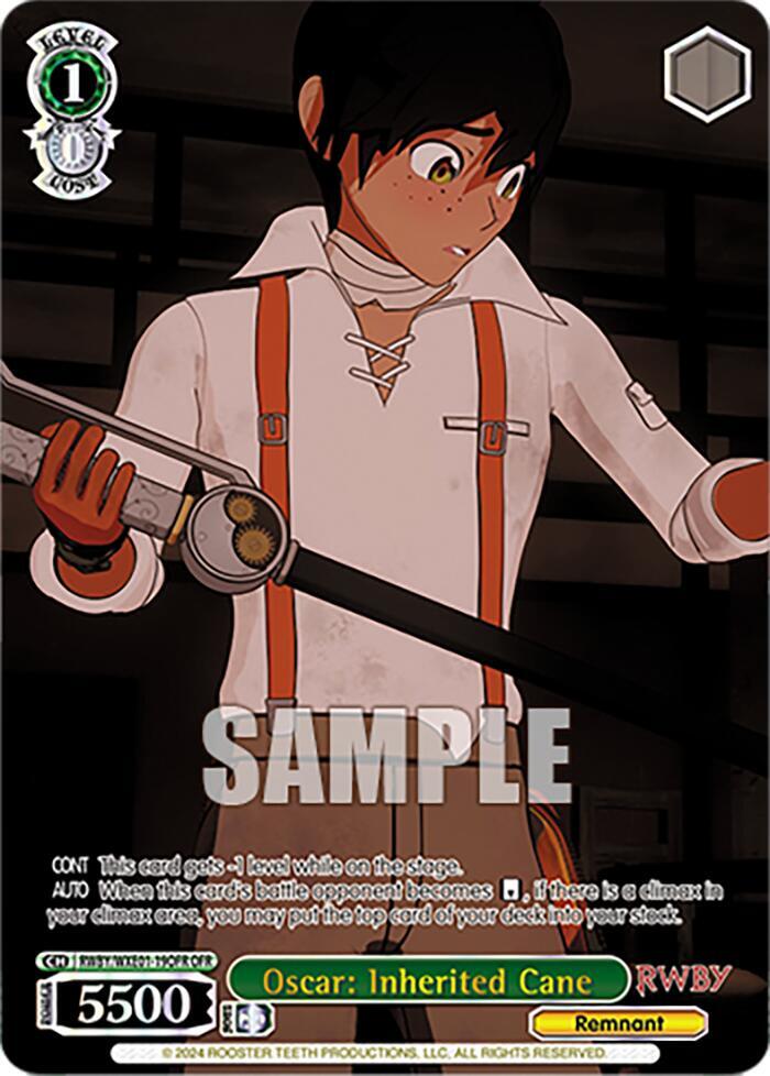 Oscar: Inherited Cane (OFR), RWBY Premium Booster RWBY/WXE01-19OFR OFR
