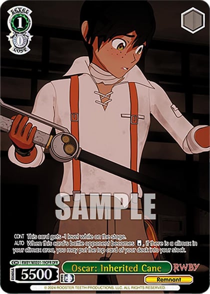 Oscar: Inherited Cane (OFR), RWBY Premium Booster RWBY/WXE01-19OFR OFR