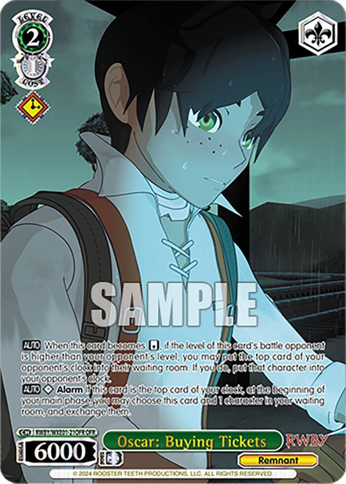 Oscar: Buying Tickets (OFR), RWBY Premium Booster RWBY/WXE01-21OFR OFR