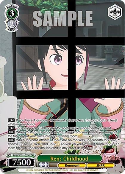 Ren: Childhood (OFR), RWBY Premium Booster RWBY/WXE01-23OFR OFR