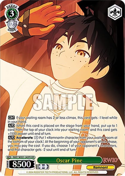 Oscar Pine (OFR), RWBY Premium Booster RWBY/WXE01-24OFR OFR