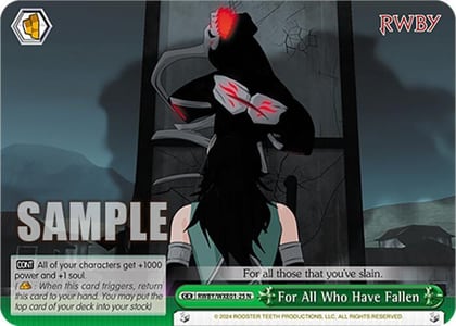 For All Who Have Fallen, RWBY Premium Booster RWBY/WXE01-25 N