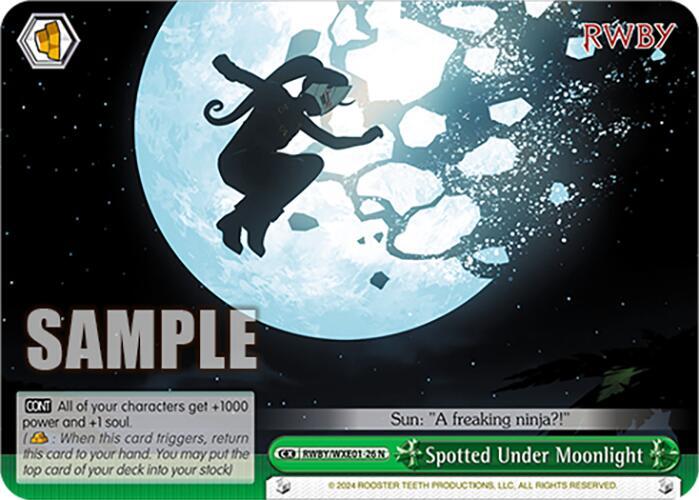 Spotted Under Moonlight, RWBY Premium Booster RWBY/WXE01-26 N