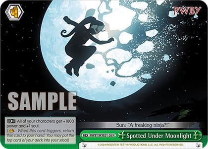 Spotted Under Moonlight, RWBY Premium Booster RWBY/WXE01-26 N