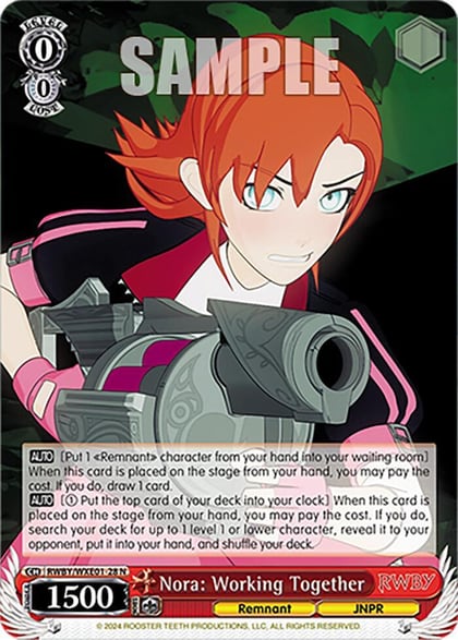 Nora: Working Together, RWBY Premium Booster RWBY/WXE01-28 N
