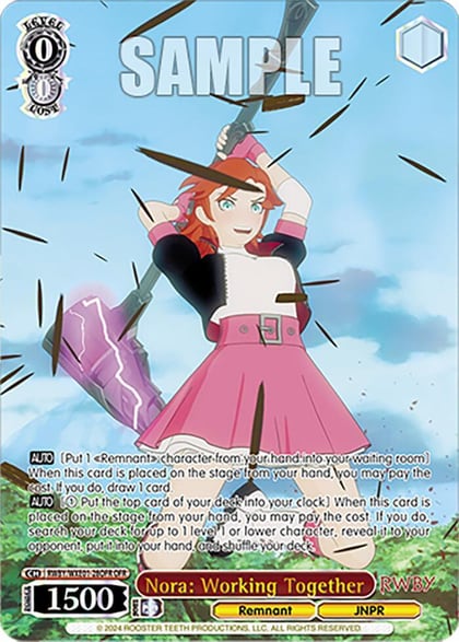 Nora: Working Together (OFR), RWBY Premium Booster RWBY/WXE01-28OFR OFR