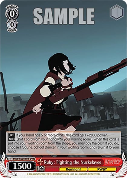 Ruby: Fighting the Nuckelavee, RWBY Premium Booster RWBY/WXE01-29 N
