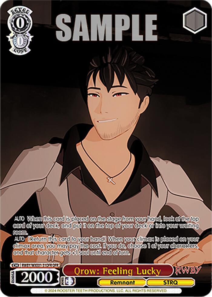 Qrow: Feeling Lucky (OFR), RWBY Premium Booster RWBY/WXE01-31OFR OFR