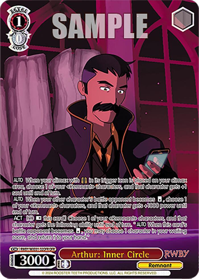 Arthur: Inner Circle (OFR), RWBY Premium Booster RWBY/WXE01-32OFR OFR