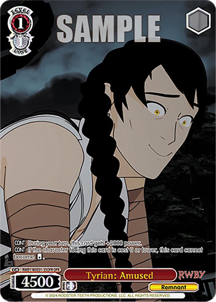 Tyrian: Amused (OFR), RWBY Premium Booster RWBY/WXE01-35OFR OFR